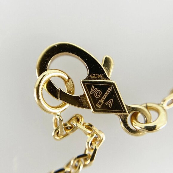 Van Cleef & Arpels Vintage Alhambra Pendant VCARA45900 Yellow gold shell Nec... - Picture 9 of 13